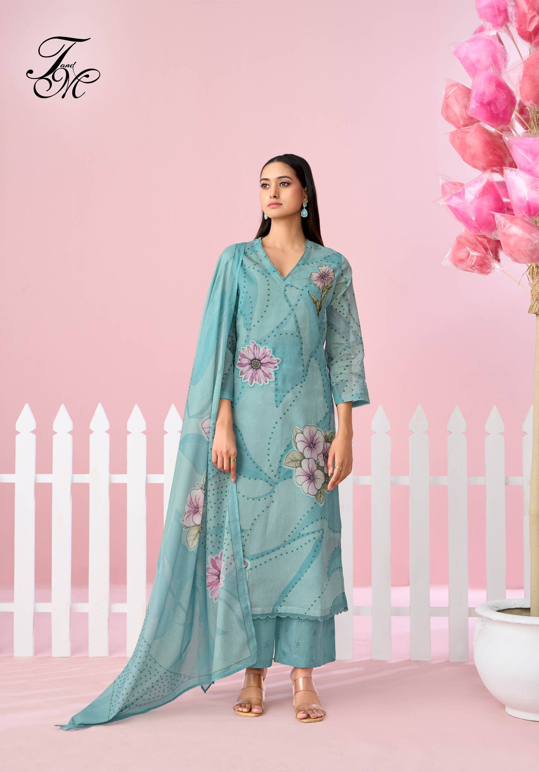 Candy walk By T And M Designer Studio Beautiful Festive Suits Colorful Stylish Fancy Casual Wear & Ethnic Wear organdie digital Dresses At Wholesale Price 